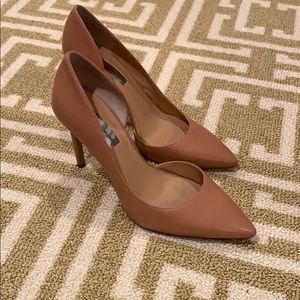 INC Tan Nude dorsay pumps size 7